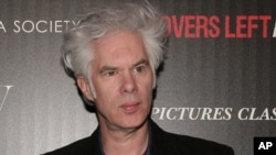 Jim Jarmusch lors de la projection de "Only Lovers Left Alive", New-York, 12 mars 2014