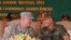 លោក​ឧត្តមសេនីយ៍​ ហ៊ុន ម៉ាណែត កូន​ប្រុស​របស់​លោក​នាយករដ្ឋមន្ត្រី​ ហ៊ុន សែន ពិភាក្សា​ជាមួយ​លោក​ឧត្តមសេនីយ៍ John Goodale របស់​សហរដ្ឋ​អាមេរិក​​​ក្នុង​អំឡុង​សមយុទ្ធ​យោធា «ឆ្មាំ​អង្គរ» ​នៅ ខេត្ត​កំពង់​ស្ពឺ​កាល​ពី​ថ្ងៃ​ទី​​២១ ខែ​មេសា ឆ្នាំ​២០១៤។
