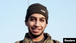 An undated photograph of a man described as Abdelhamid Abaaoud that was published in the Islamic State's online magazine Dabiq and posted on a social media website.