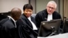 La procureure de la Cour pénale internationale Fatou Bensouda (au centre) lors d'une audience à La Haye. (Koen Van Well/Pool photo via AP)