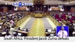 VOA60 Africa - South African President Zuma Survives Impeachment Vote