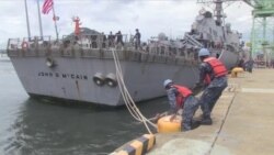 Hallan restos humanos en el USS John S. McCain