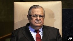 عراق کے صدر جلال طالبانی (فائل فوٹو)