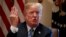 President Donald Trump speaks during a cabinet meeting at the White House, June 21, 2018.