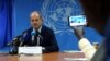 FILE - David Shearer, then the U.N.'s head of mission in South Sudan, speaks during a news conference in Juba, South Sudan, March 9, 2020.