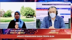 VOA Indonesia reporter covers Hurricane Elsa's approach to the U.S. mainland July 7, in the first report provided to the Indonesia state broadcaster under a new agreement. 