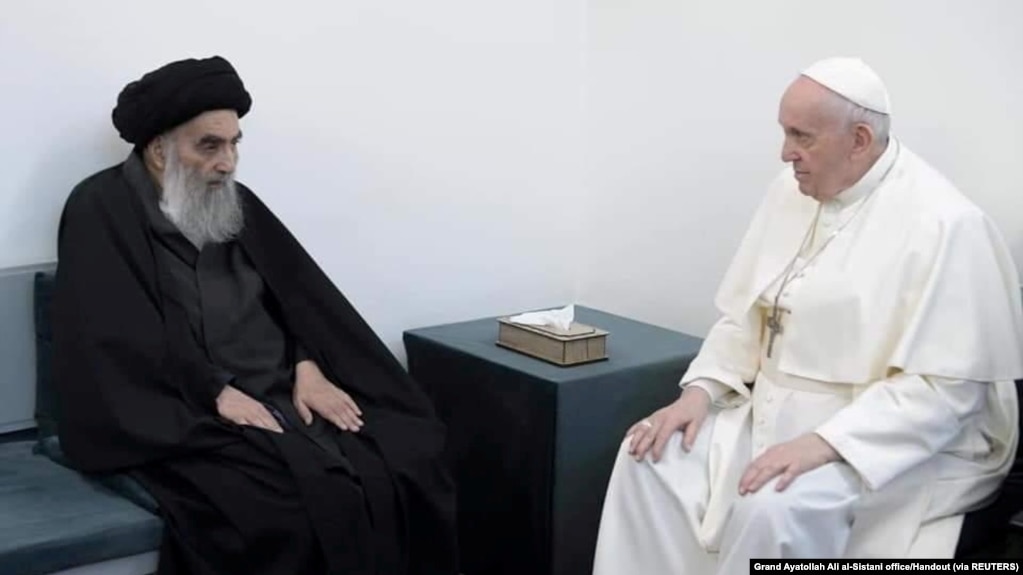 Grand Ayatollah Ali al-Sistani welcomes POPE Francis -IRAQ/