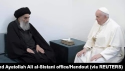 Grand Ayatollah Ali al-Sistani welcomes POPE Francis -IRAQ/