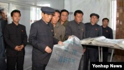 북한 박봉주 내각 총리가 남흥청년화학연합기업소를 찾아 비료 증산을 독려했다고 노동신문이 14일 전했다. (자료사진)