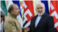 El presidente nicaraguense Daniel Ortega junto al canciller iraní, Mohammed Javad Zarif, quien visitó Nicaragua en julio pasado, Cortesía Diario La Prensa