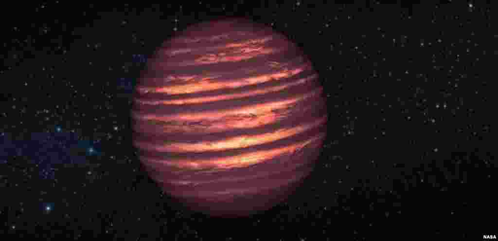 NASA's Spitzer and Hubble space telescopes have probed the atmosphere of a brown dwarf, creating the most detailed 'weather map' yet for this class of cool, star-like orbs. (NASA/JPL-Caltech)