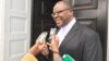 Tendai Biti seen after the Constitutional Court ruling in Harare. (Photo: Mavis Gama)