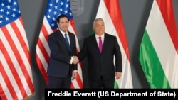 美国国务卿卢布奥在布达佩斯会晤匈牙利总理欧尔班。(2026年2月16日)