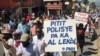 Haiti Policemen Protest Demanding Better Work Conditions, Union