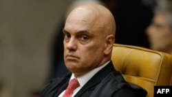 FILE - Brazilian Supreme Court judge Alexandre de Moraes is shown in Brasilia on Feb. 1, 2024. On April 7, 2024, the judge accused Elon Musk of waging a public “disinformation campaign” because his social media company X would not block certain accounts.
