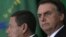 FILE - Brazil's President Jair Bolsonaro and his Vice President Hamilton Mourao attend a ceremony at Planalto presidential palace in Brasilia, Brazil, Jan. 7, 2019