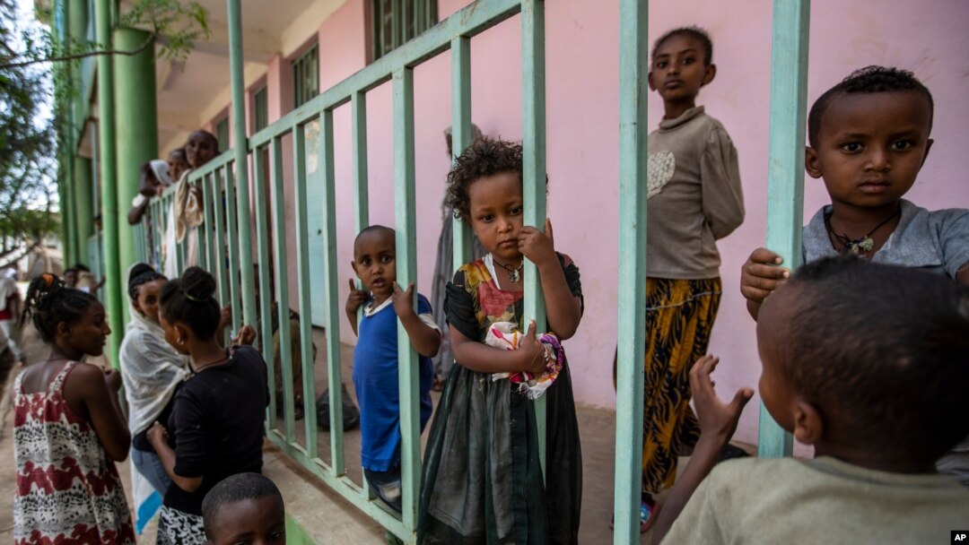 Bamwe mu bana bo muri Tigray 