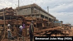 Le parc à bois du quartier Manguier à Yaoundé, le 5 novembre 2018. (VOA/Emmanuel Jules Ntap)