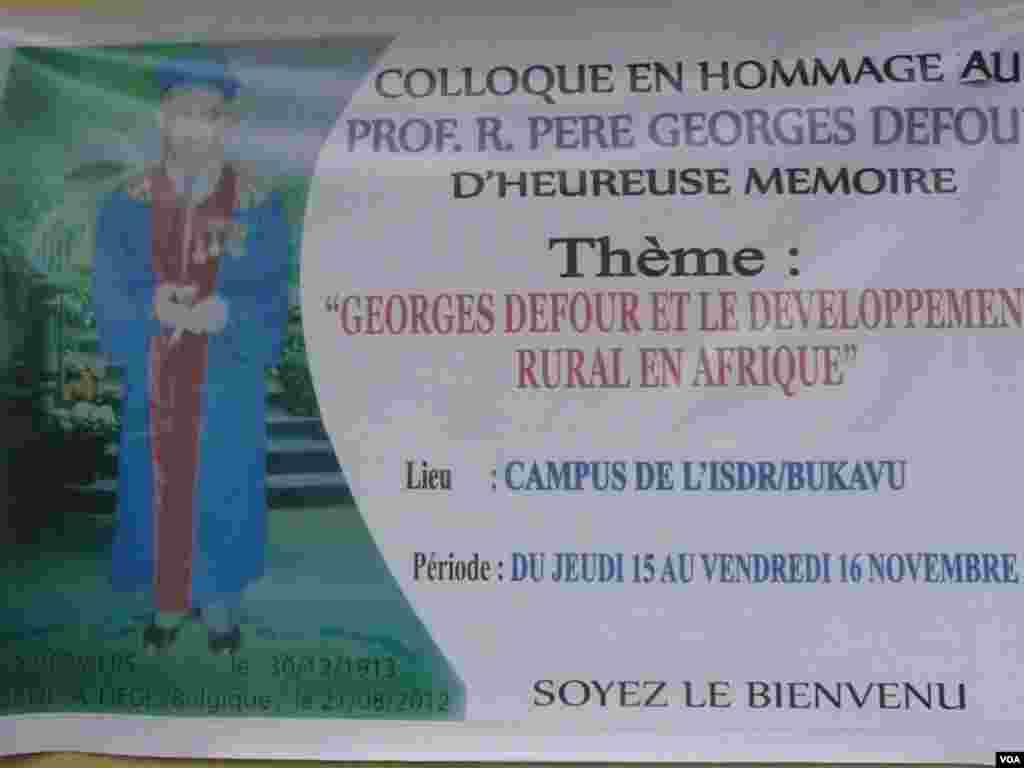 In memoriam pere Georges Defour(Jkam, Goma, Bukavu)