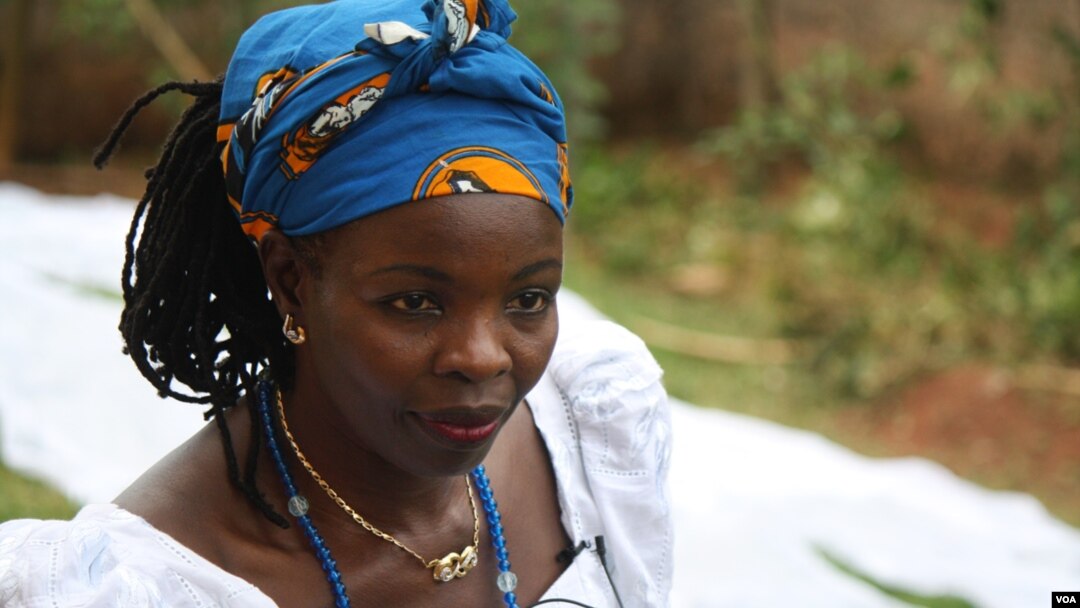 Grace Osakue heads NGO Girls Power Initiative. She says sex trafficking from Nigeria to Europe is often due to lack of awareness. Girls get tricked into volunteering to go, thinking they will get good jobs and wealth overseas. (H. Murdock for VOA) 
