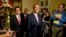 House Majority Leader Rep. Eric Cantor, R-Va., left, looks on as Speaker of the House Rep. John Boehner, R-Ohio, pauses during a news conference on Capitol Hill, Oct. 1, 2013.