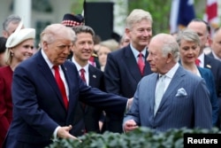 استقبال رسمی از خانواده سلطنتی بریتانیا توسط پرزیدنت ترامپ و بانوی اول (سه‌شنبه ۸ اردیبهشت)