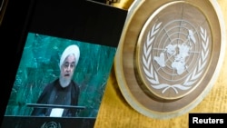 El presidente de Irán, Hassan Rouhani, se dirigió el miércoles 25 de septiembre de 2019 a líderes mundiales reunidos en la 74 Asamblea General de la ONU, en Nueva York.