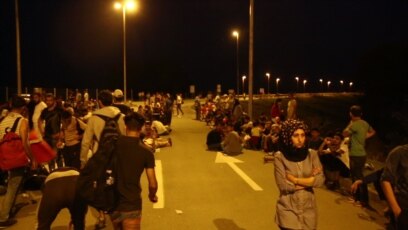 Migrants Avoiding Hungary Stream to Croatia