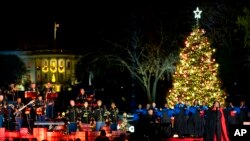 Patti LaBelle performs as President Joe Biden and first lady Jill Biden attend the National Christmas Tree lighting ceremony at the Ellipse near the White House, Dec. 2, 2021.