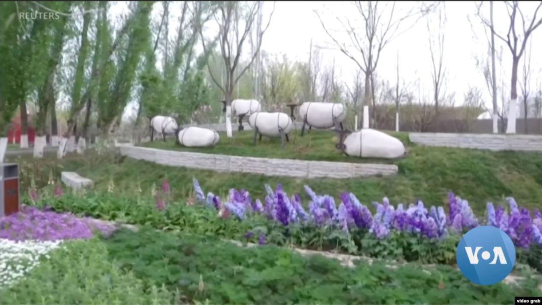 Expo Hortikultura Internasional Beijing 2019. (Foto: VOA/videograb)