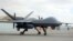 FILE - A U.S. MQ-9 drone is seen at Kandahar Airfield, Afghanistan, Jan. 23, 2018. 