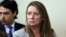 Natalia Compagnon, daughter-in-law of Chilean President Michelle Bachelet, sits at court in Rancagua city, south of Santiago, Jan. 29, 2016.