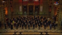 Համաշխարհային առաջնորդները լուսանկարվում են Գլազգոյի Քելվինգրով պատկերասրահում ՄԱԿ-ի կլիմայական COP26 գագաթնաժողովի ընդունելությանը: