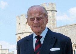 FILE - Prince Philip is pictured June 9, 2020, at Windsor Castle ahead of his 99th birthday on June 10.