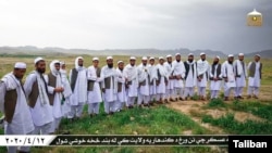 FILE - Taliban released pictures of the 20 freed men they identified as Afghan forces, April 12, 2020. (Courtesy Taliban)