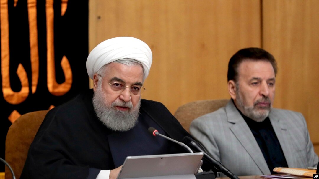 Presiden Iran Hassan Rouhani berbicara di rapat kabinet di Teheran, Iran, 4 September 2019.