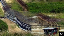 비무장지대(DMZ) 내 철도 및 도로 재건 부지 현장 사진 (자료 사진)