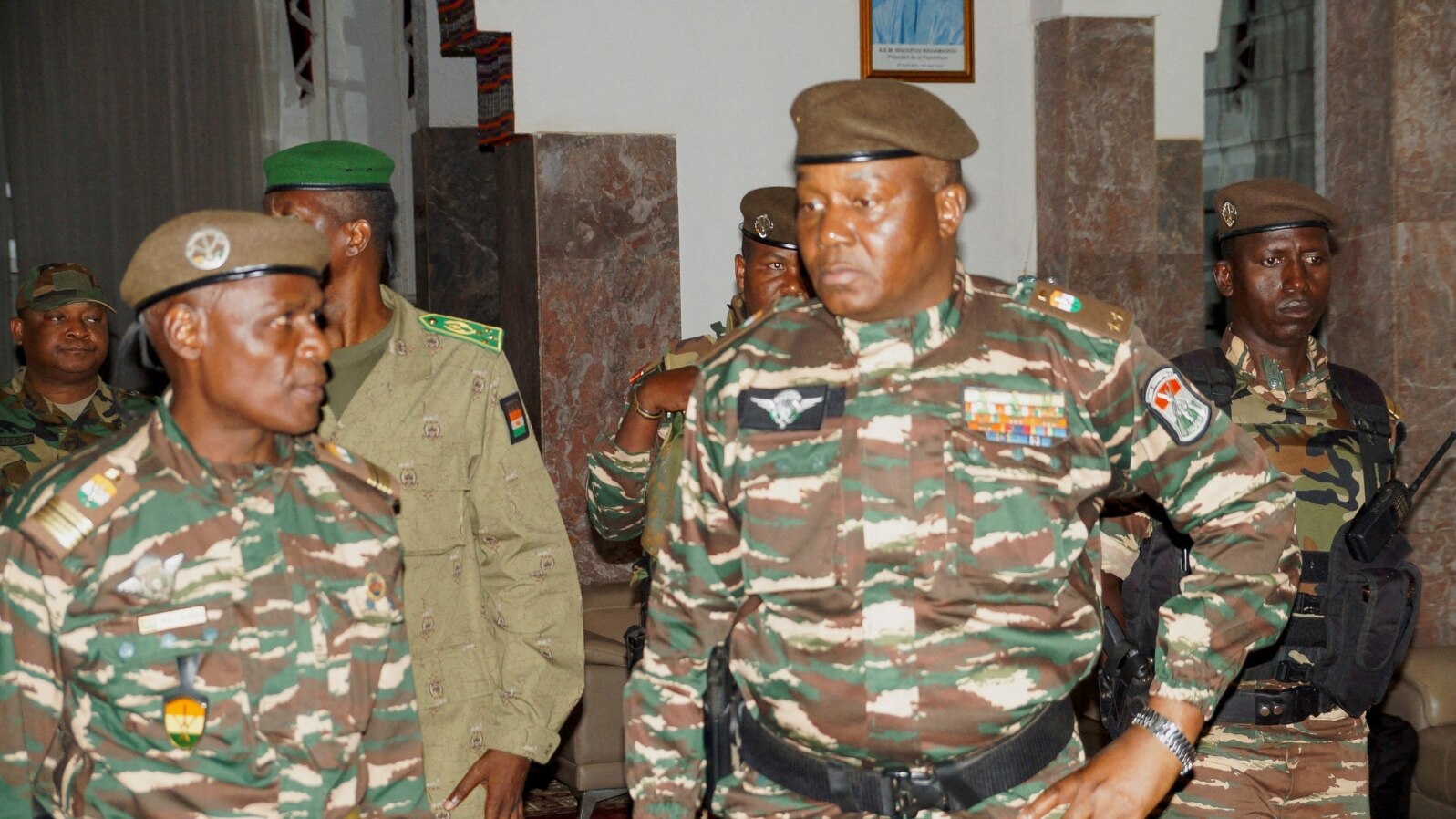 Janar Abdourahmane Tiani, tare da wasu Jami’an Mulkin Sojin Nijar