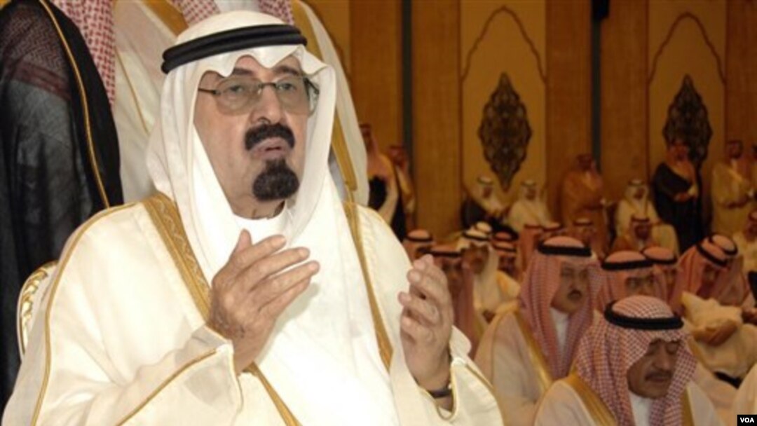 Raja Arab Saudi Abdullah (foto dokumentasi).