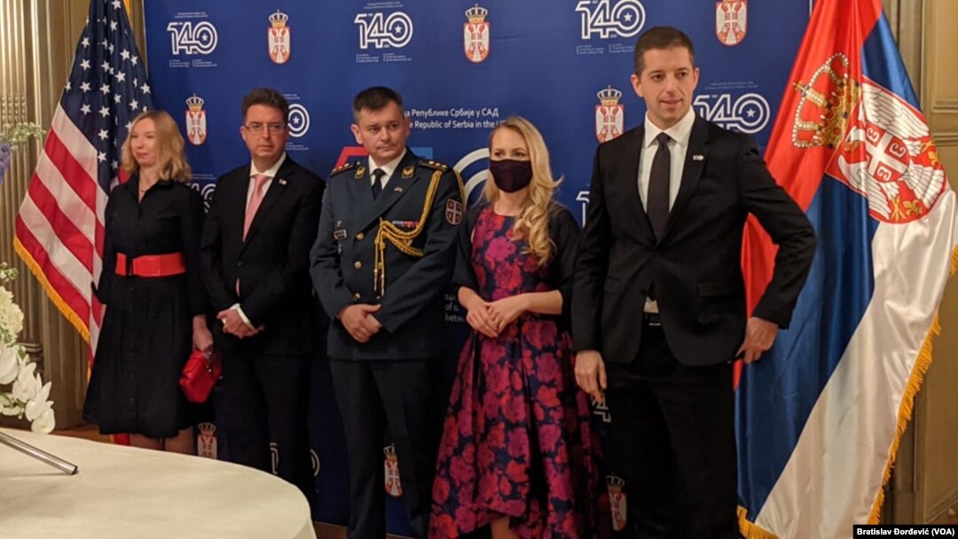 Prijem povodom 140 godina diplomatskih odnosa Srbije i SAD u Vašingtonu (Foto: VOA)