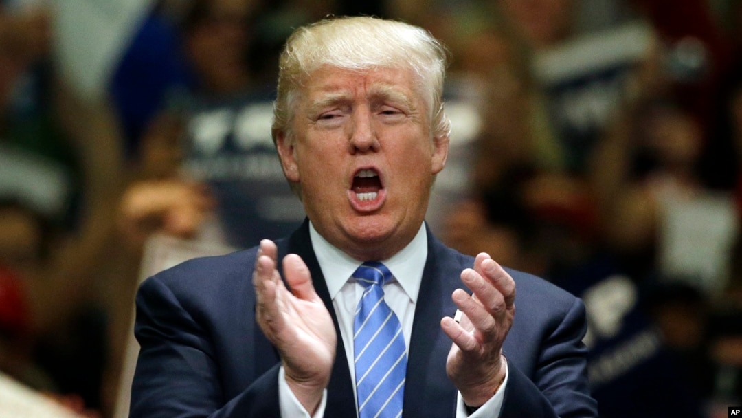 Ứng viên tổng thống của đảng Cộng hoà Donald Trump.