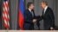 Госсекретарь Энтони Блинкен и глава МИД РФ Сергей Лавров встречаются в Стокгольме, 2 декабря 2021 года