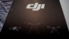 A DJI logo is seen at a security exhibition in Shanghai, China May 24, 2019. 