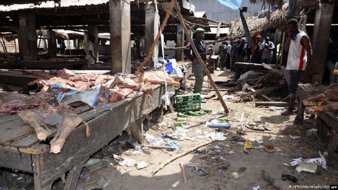 Serangan bunuh diri menyasar pasar yang ramai di Madagali, negara bagian Adamawa, Nigeria timur laut Jumat (9/12) pagi.