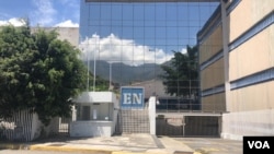 Sede del diario venezolano El Nacional en Caracas. Mayo 17, 2021. Foto: Álvaro Algarra - VOA.