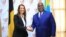 Premier ministre belge Sophie Wilmes na bokutani na président Félix Tshsiekedi na Palais de la nation na Kinshasa, 6 février 2020. (Facebook/Présidence RDC)