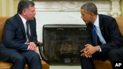 Король Иордании Абдалла II и Барак Обама