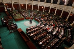 FILE - The Assembly of People's Representatives meets in Tunis, Tunisia, Feb. 26, 2020.