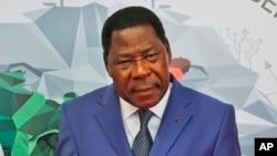 Thomas Boni Yayi, président sortant du Bénin (AP Photo/ Manish Swarup)