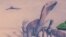 A watercolor illustration depicts the newly discovered dinosaur species Dracoraptor hanigani whose fossils were unearthed in Wales, in this handout image provided by Steven Vidovic, Jan. 20, 2016.